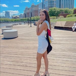 White mini dress from Hello Molly